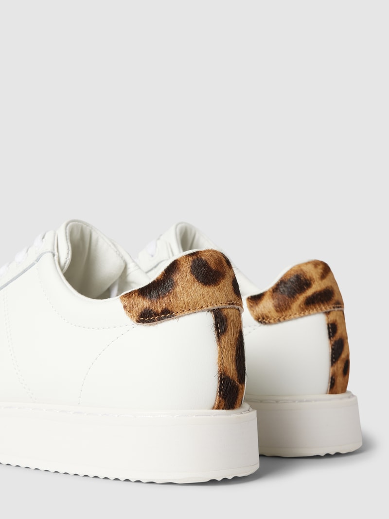Sneaker mit Logo-Stitching Modell 'ANGELINE' in weiß