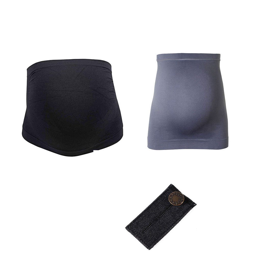 KOMIRO Bauchband Schwangerschaft Bauchband Doppelpack 3erPack Jeanserweiterung (3-tlg)