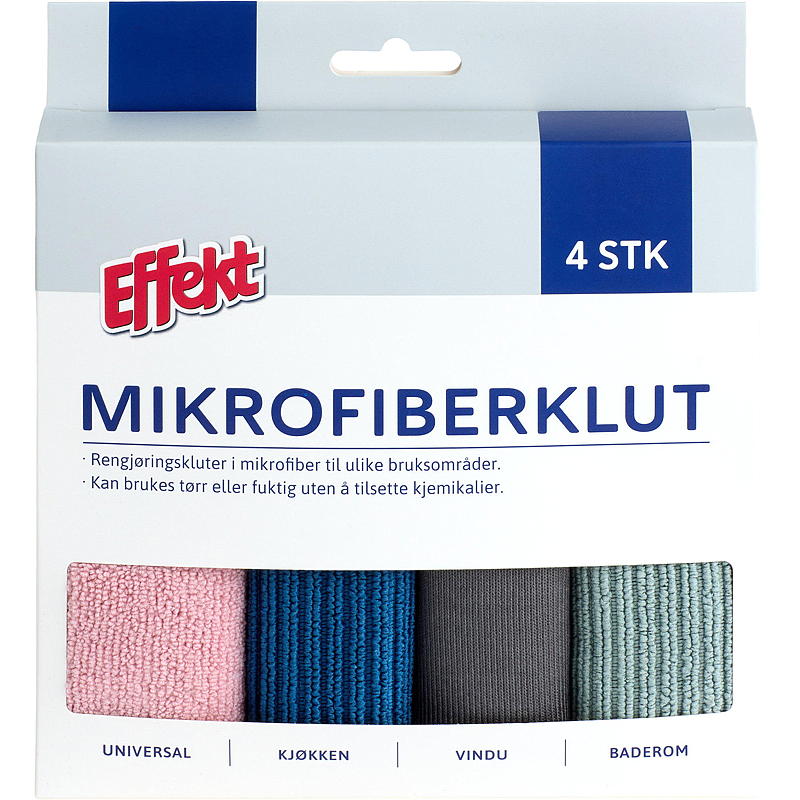 Effekt Mikrofiberklut 4-pk