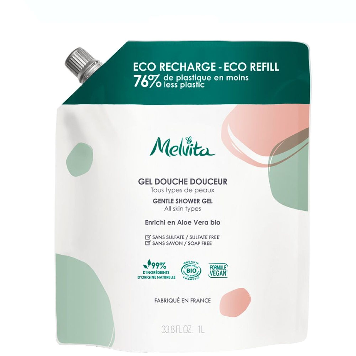 Melvita Gel Douche Douceur Tous Types de Peaux