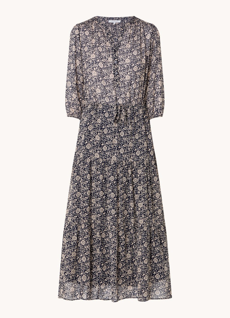 Poloprůhledné midi šaty Gerard Darel Sabahe s květinovým potiskem