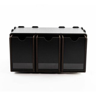 Black Paint Rack: Schrank mit 3 Hohen Schubladen