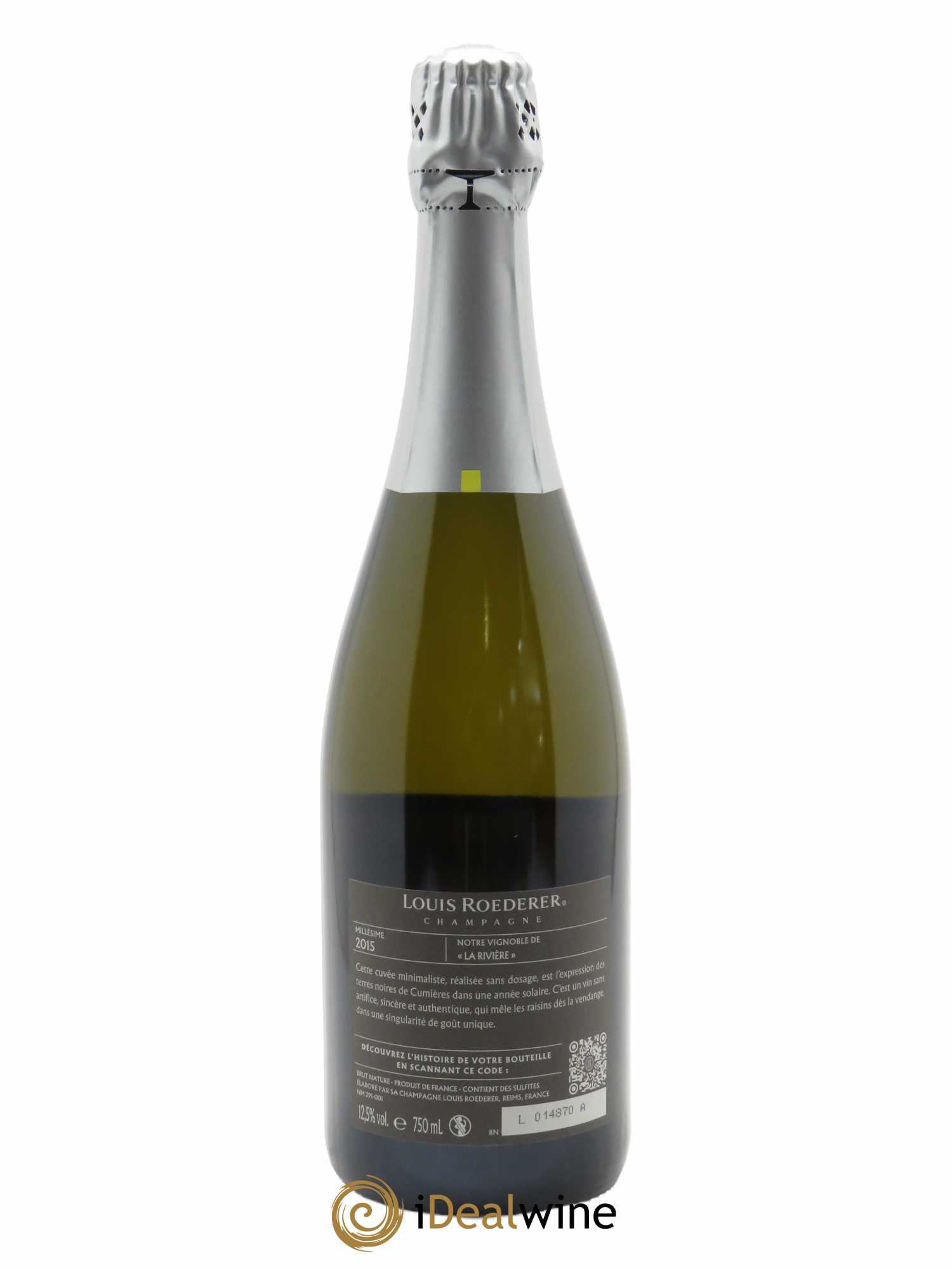 Brut Nature Edition limitée Starck Louis Roederer  2015 - Lot de 1 Bouteille