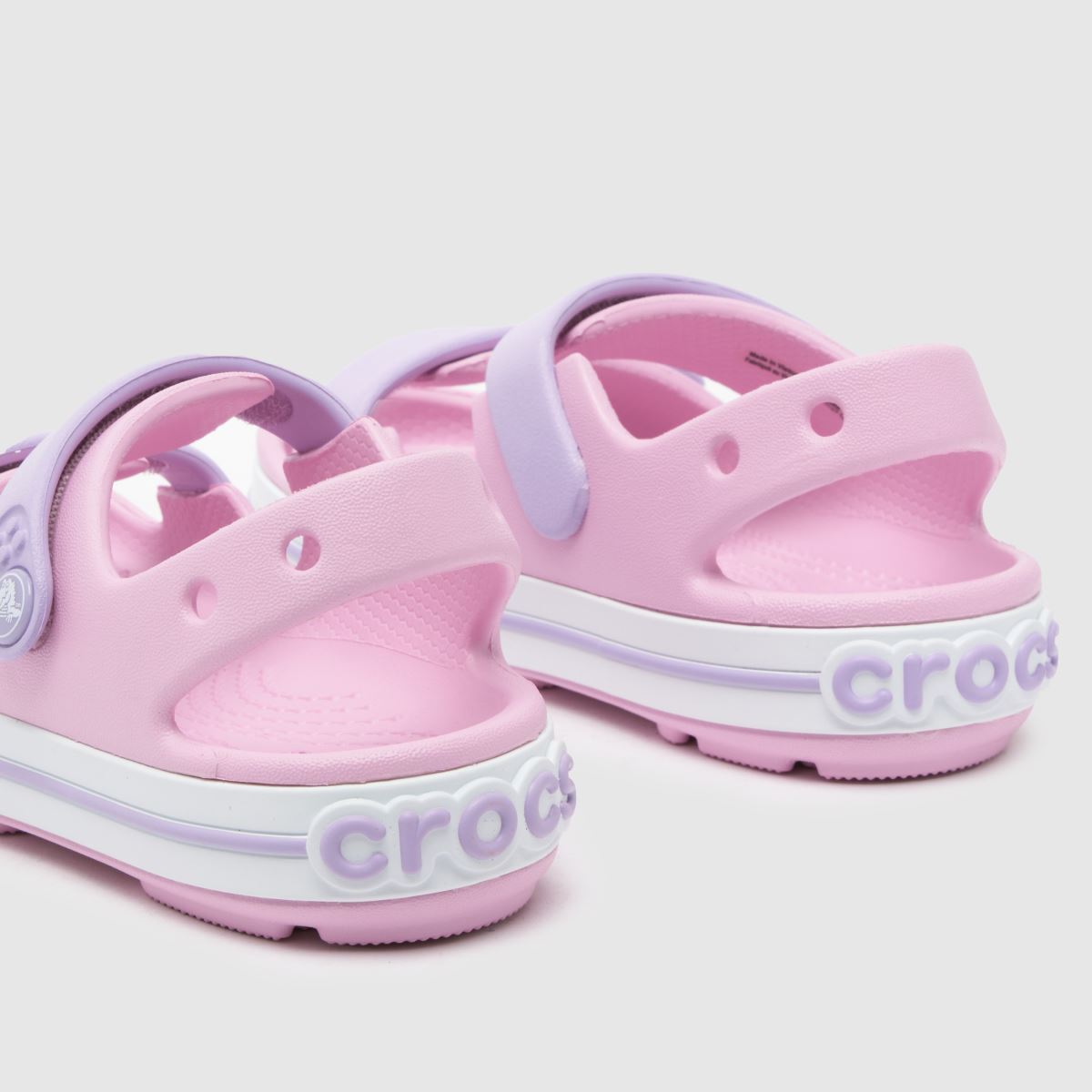 Crocs bledo roza sandali s krokodiljim pasom za deklice