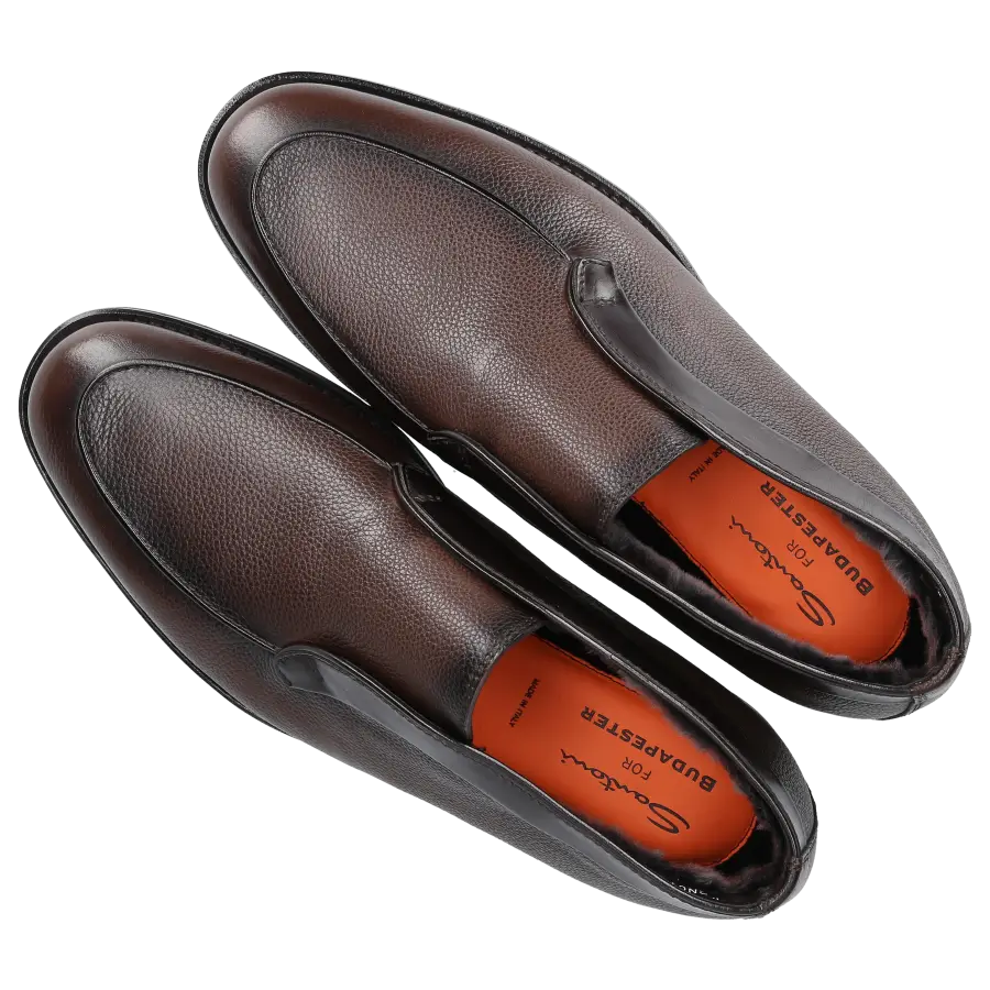 Santoni - Stiefeletten 18392 Kalbsleder - braun