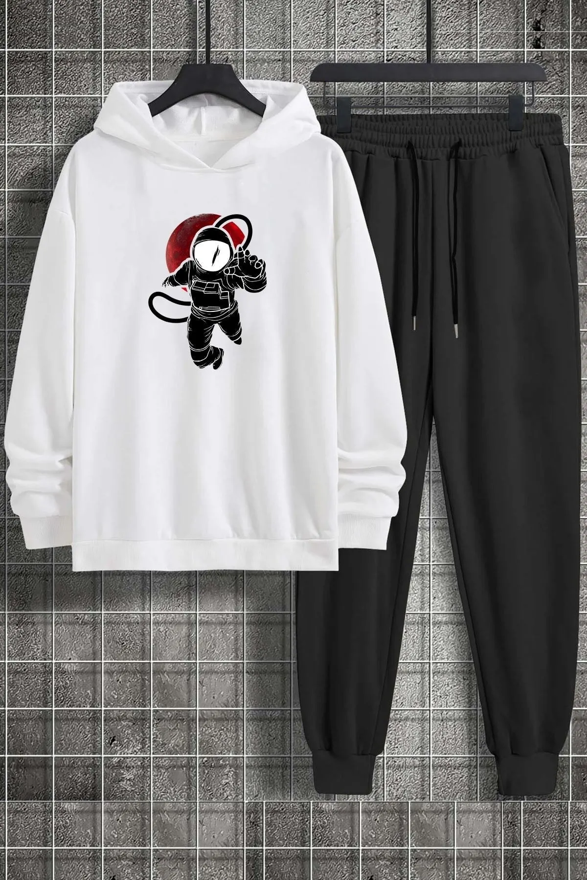 uyguntarz  Unisex-Trainingsanzug-Set mit Nasa-Aufdruck