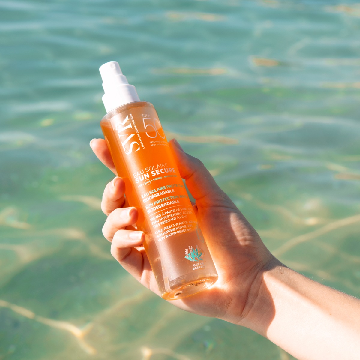 Protetor solar à base de água SVR Sun Secure FPS 50+ 200ml