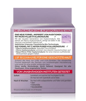 L'Oréal Paris Revitalift Filler [+Hyaluronsäure] Intensiv Aufpolsternde Anti-Age LSF 50 Tagescreme-50 ml