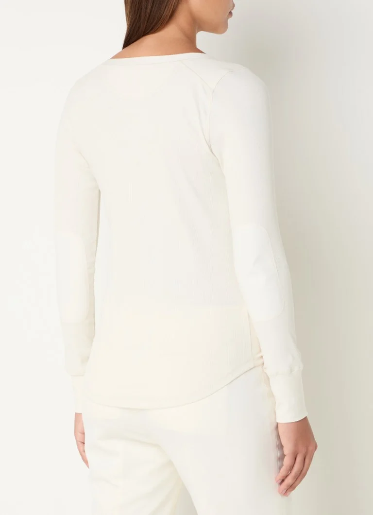 Ralph Lauren Rib-knit long-sleeved shirt with round neck