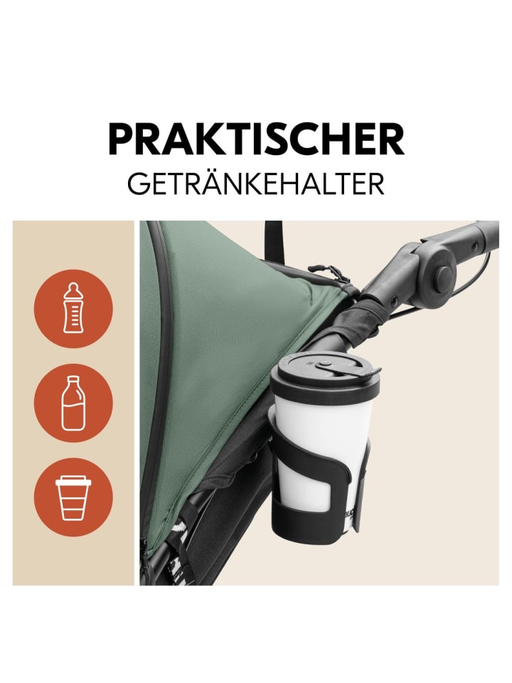 Hauck Buggy & Jogger Runner 3 (mit großen Luftreifen) - Jungle in gruen,schwarz günstig kaufen onesize