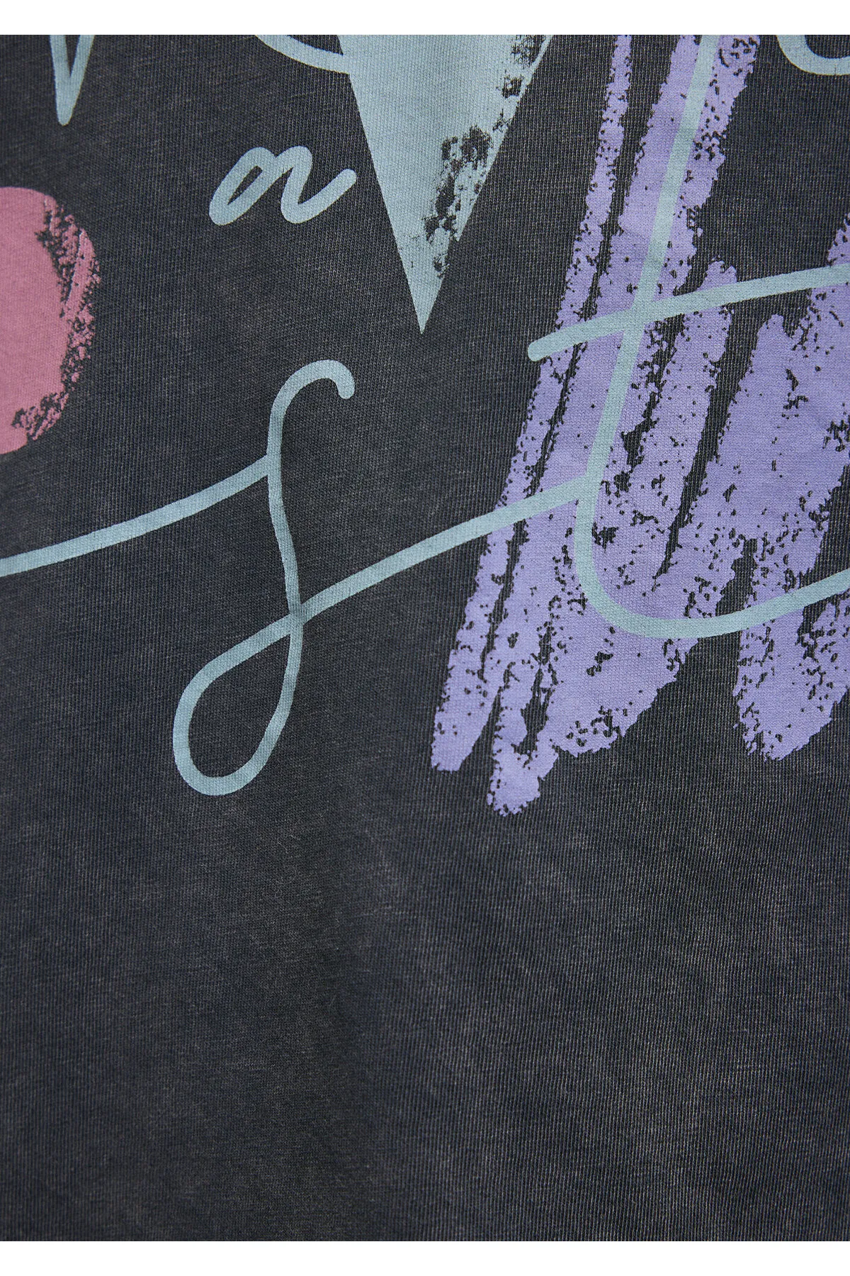 Mavi  Bedrucktes graues Istanbul-T-Shirt mit normaler Passform und normalem Schnitt 1601176-900
