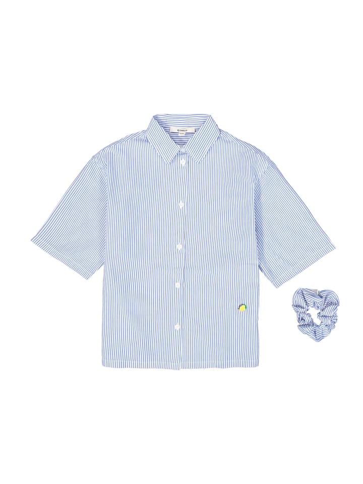 Garcia Sommerbluse mit passendem Haargummi in chambray blue günstig kaufen