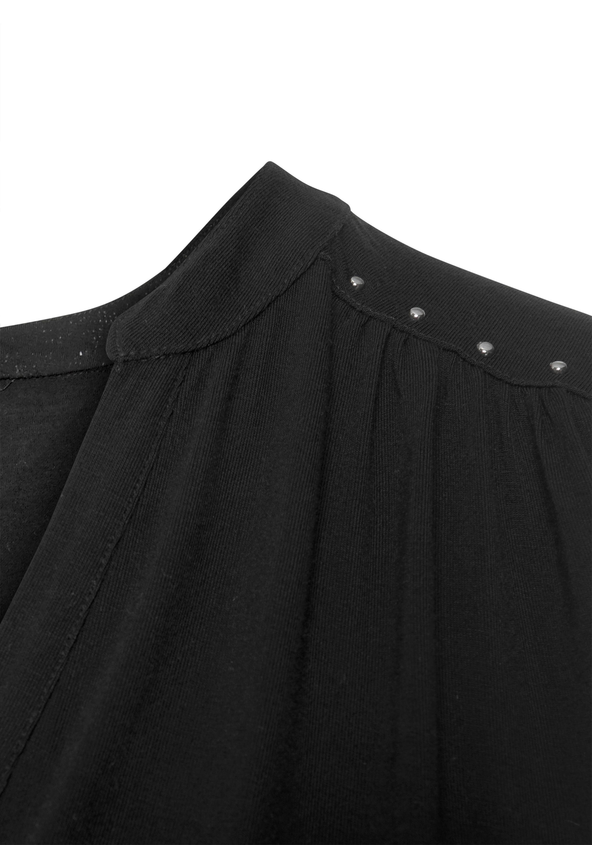 LASCANA Tanktop mit silberfarbenen Nietendetails