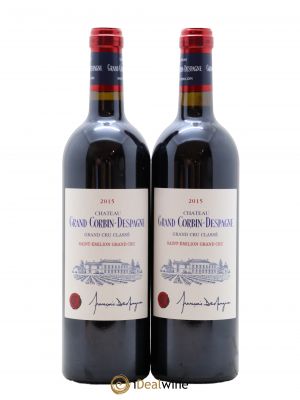 Château Grand Corbin Despagne Grand Cru Classé  2015 - Lot de 2 Bouteilles