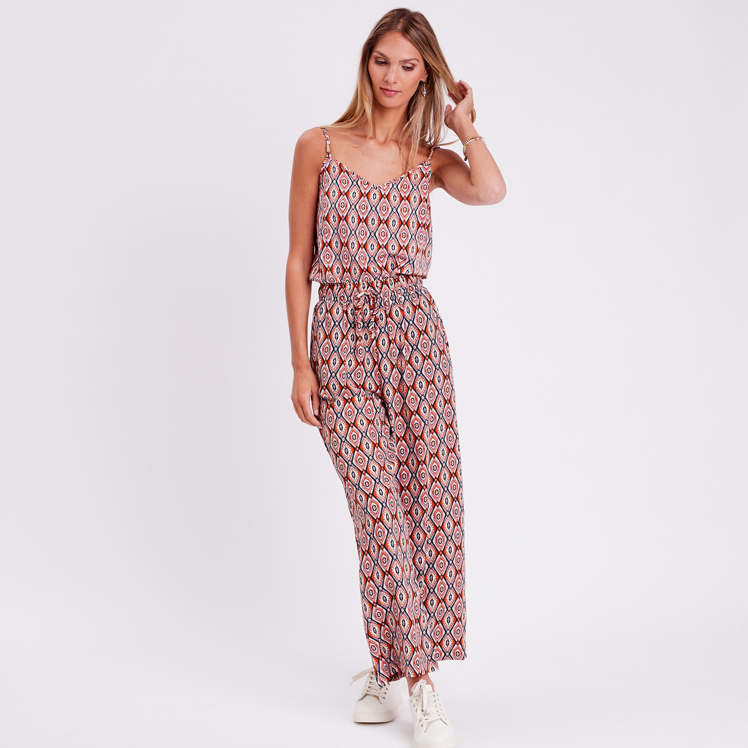 Débardeur avec détails bijoux beige femme | Cache Cache