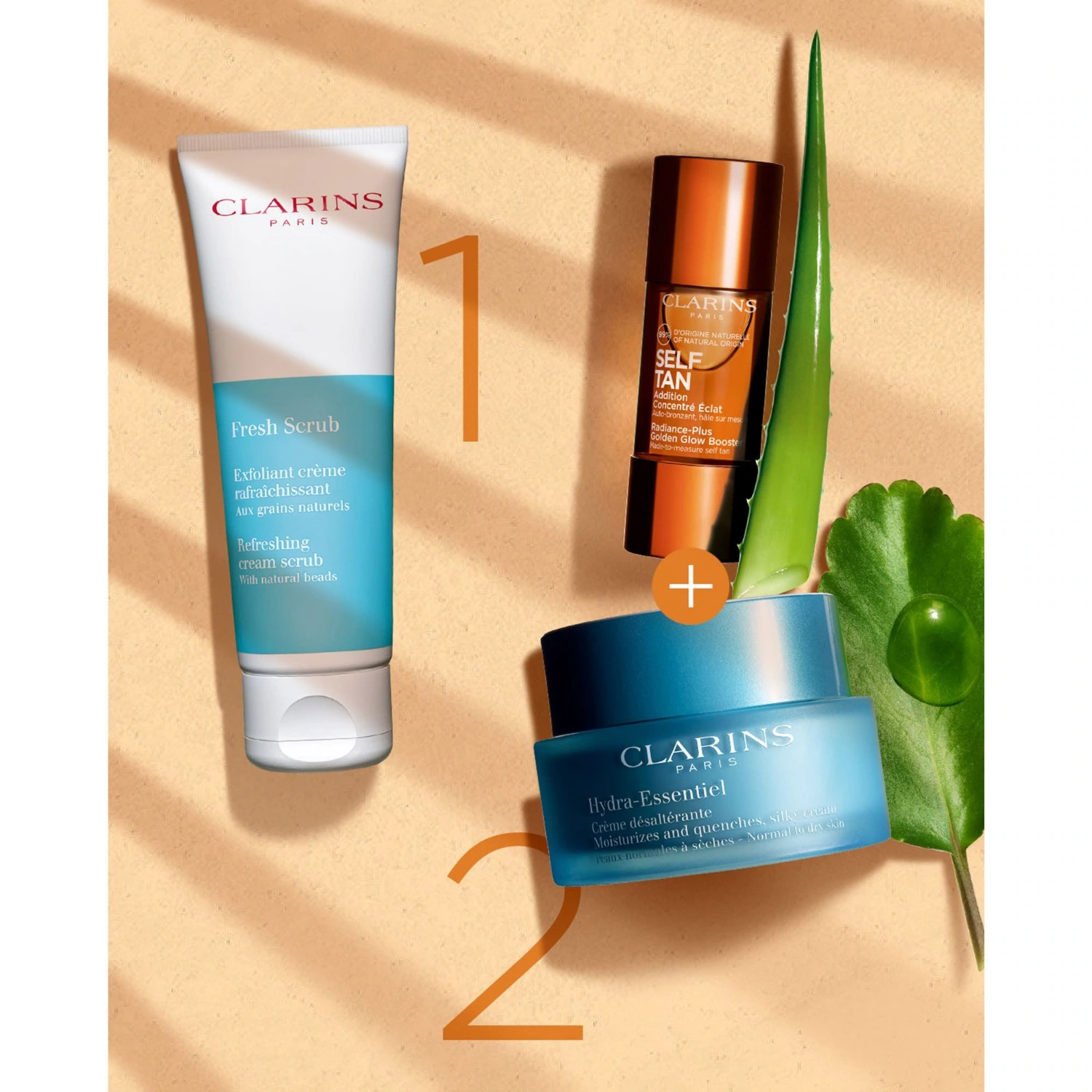 „Clarins“ spindesį suteikiantis veido koncentratas