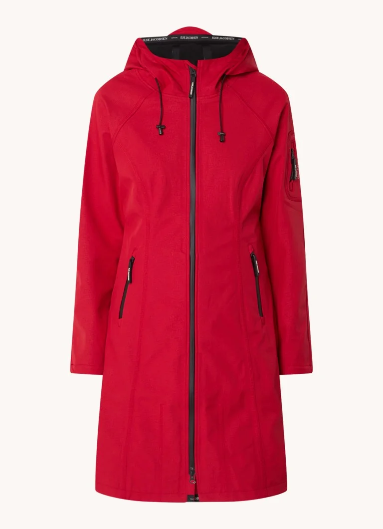 Ilse Jacobsen Softshell-Regenjacke mit Reißverschlusstaschen