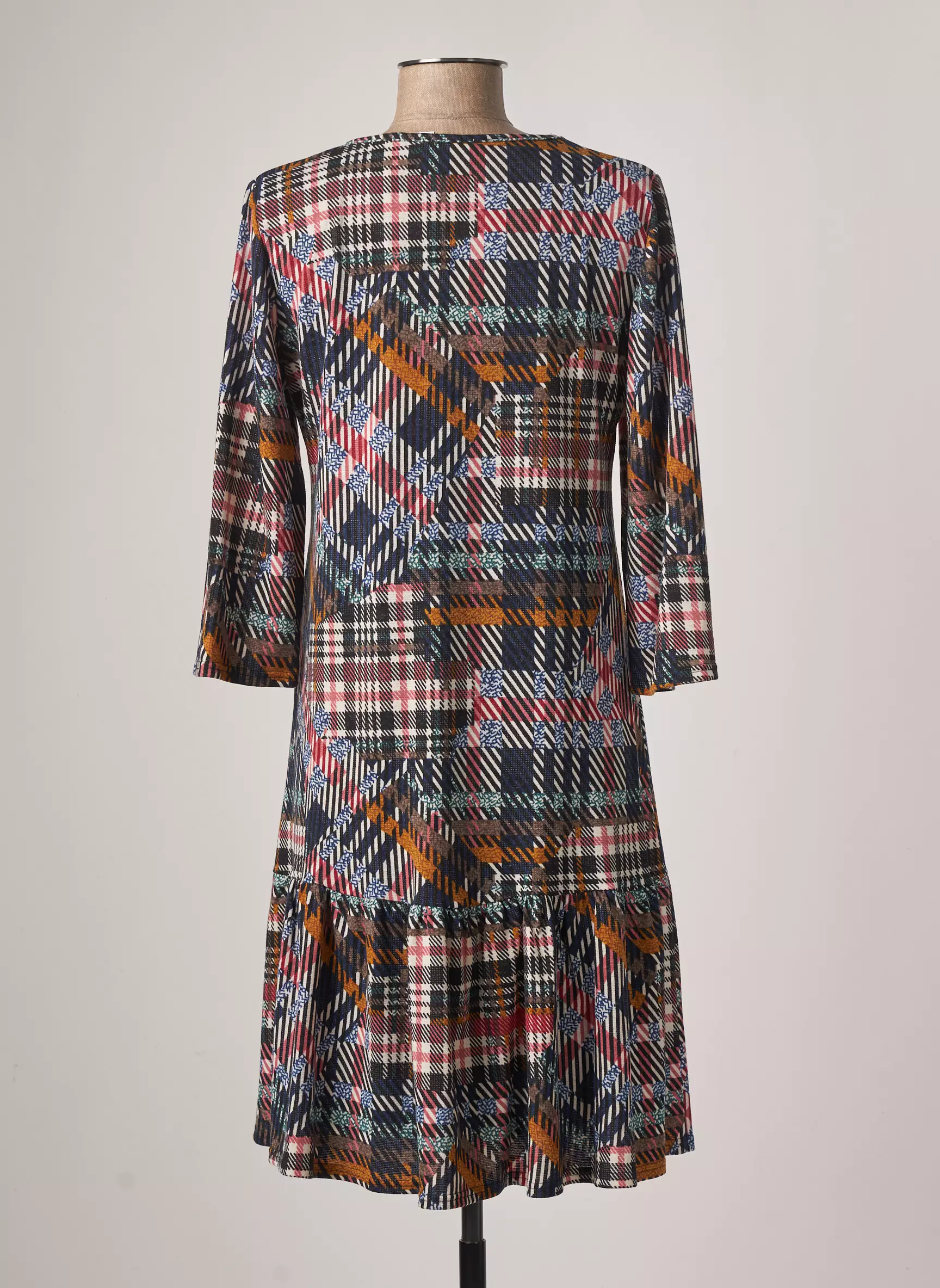 Gevana Robes Mi Longues Femme couleur bleu