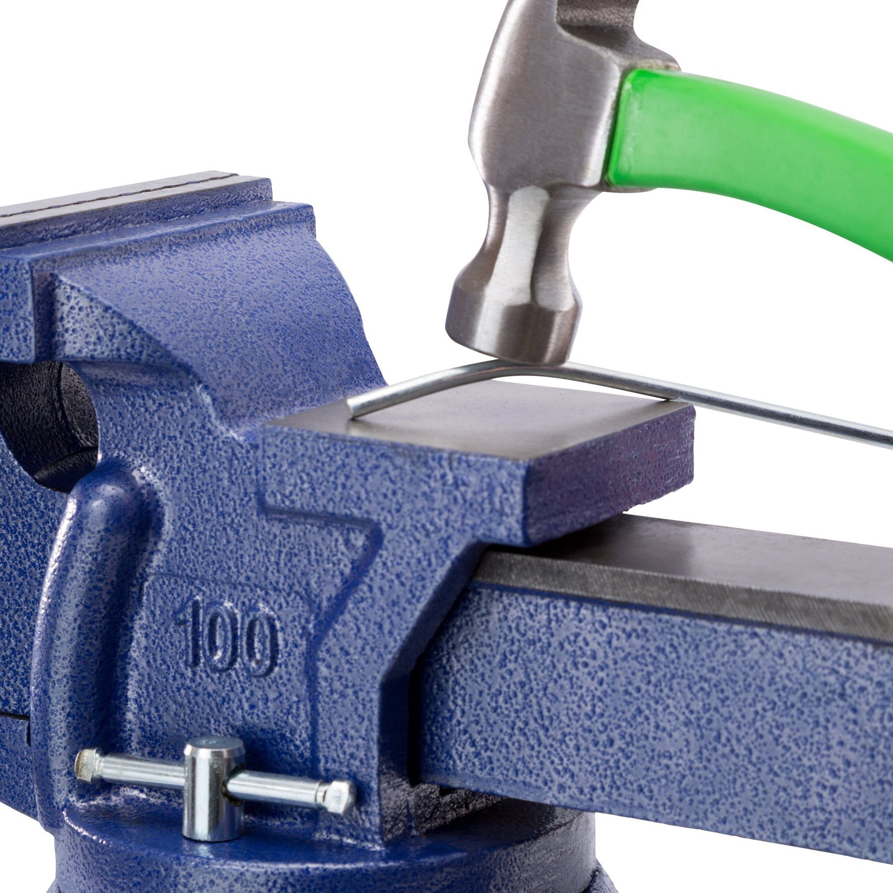 tectake Schraubstock Schraubstock 360° drehbar mit Amboss