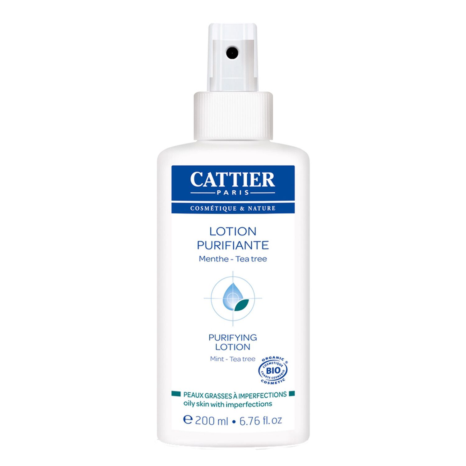 Cattier Lotion Purifiante Peaux Grasses à Imperfections 200 ml