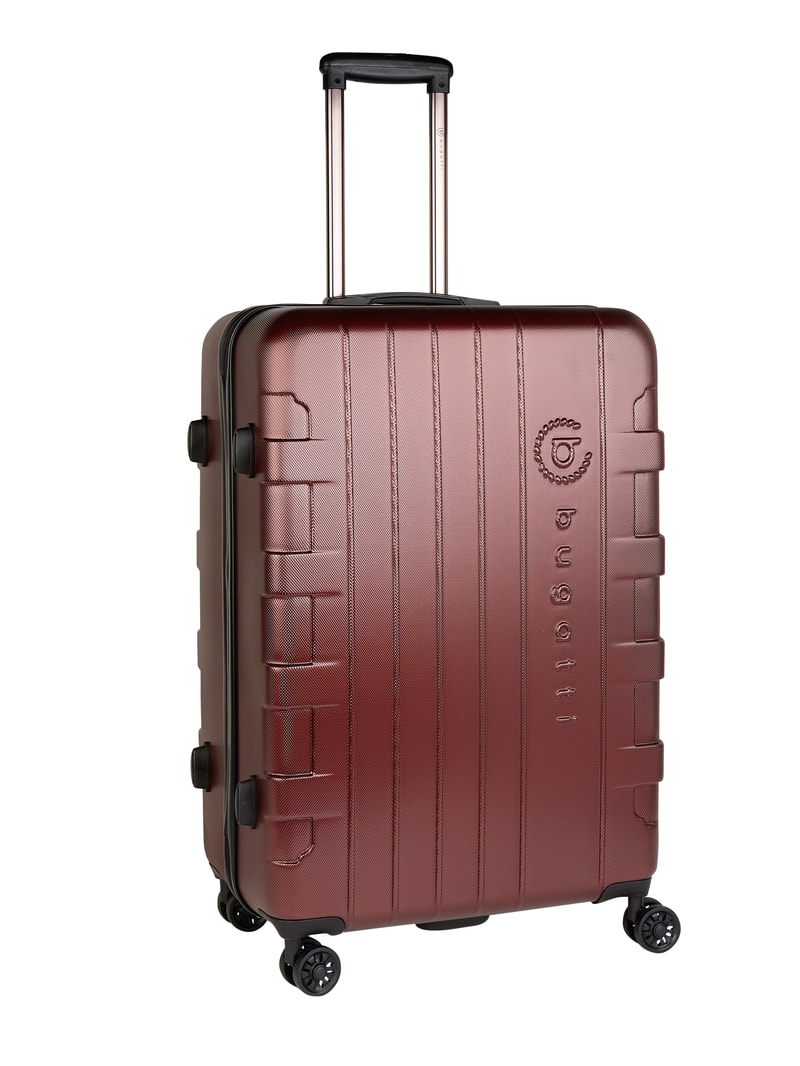 Trolley mit Hartschale in bordeaux rot