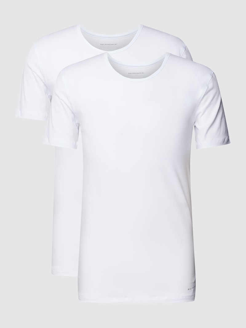 T-Shirt mit Rundhalsausschnitt in weiß