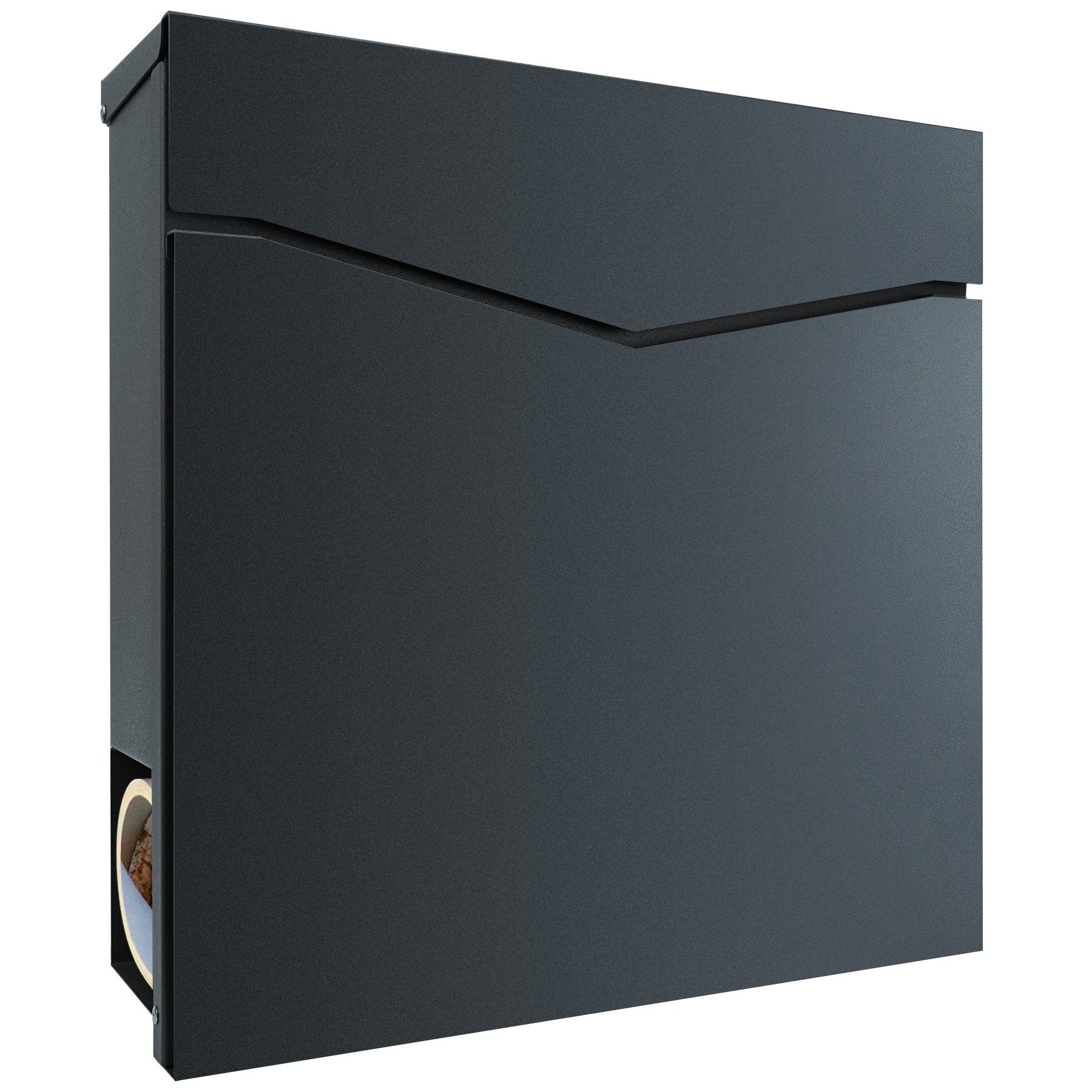 MOCAVI Briefkasten MOCAVI Box 710 Briefkasten mit Zeitungsfach weiß, integriert