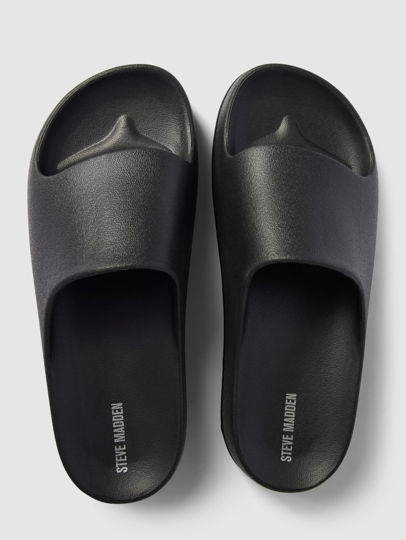 Slides mit breitem Riemen Modell 'ASTRO' in schwarz