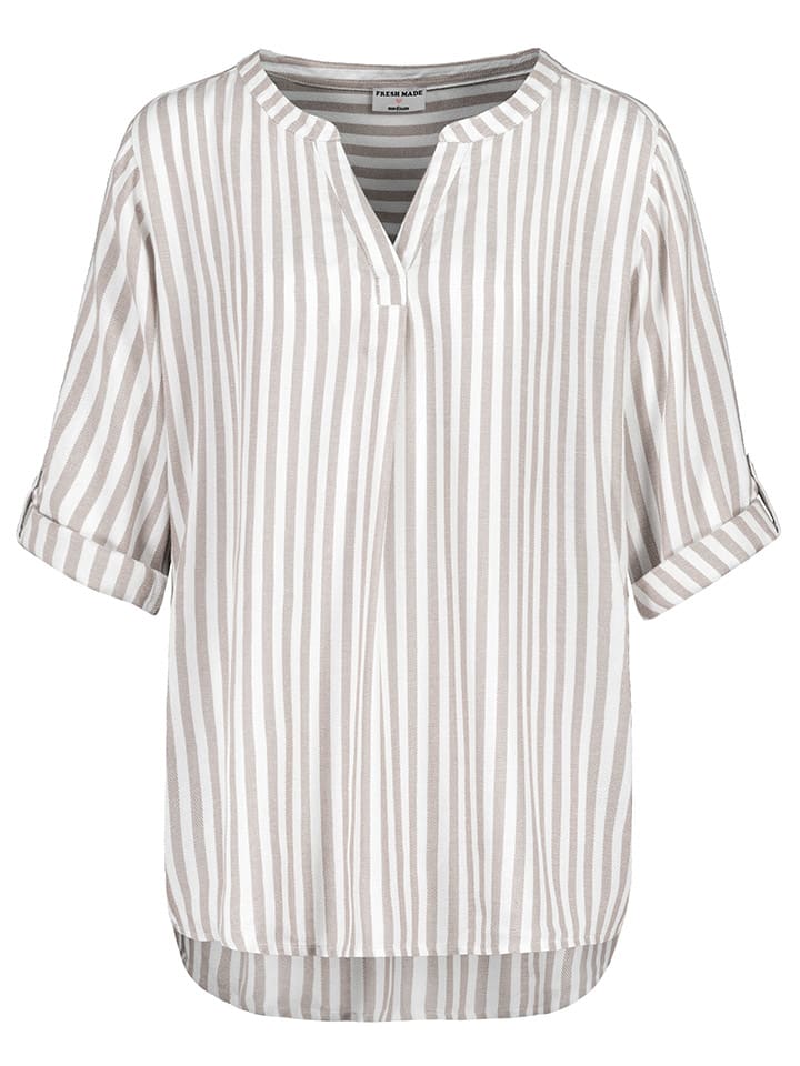 Fresh Made Bluse in Creme/ Weiß günstig kaufen