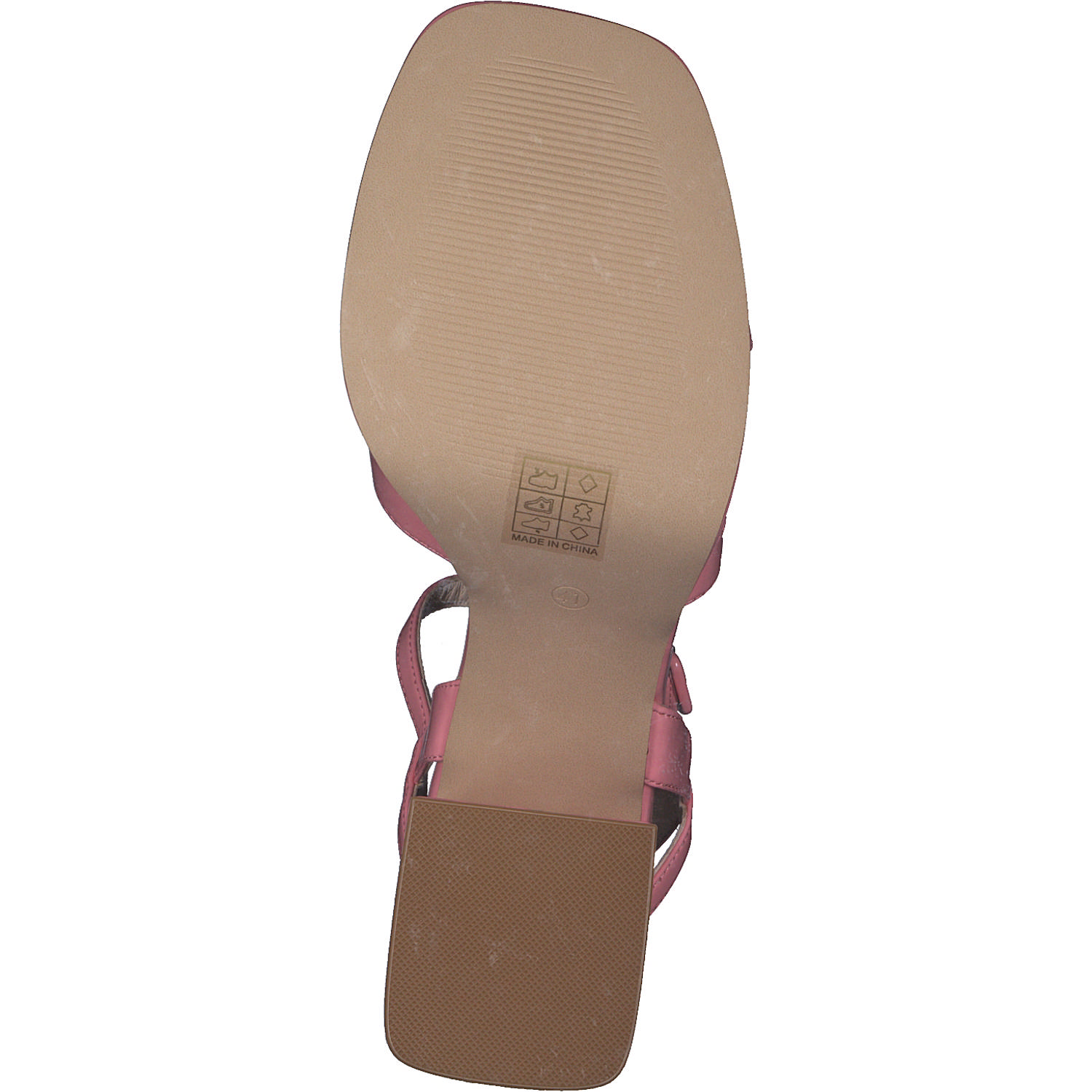 La Strada 2201027, Plateau-Sandaletten, Damen, coral wrinkle patent