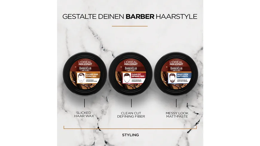 L'oréal Men Expert Barber Slicked Hair 75ml 75 ml