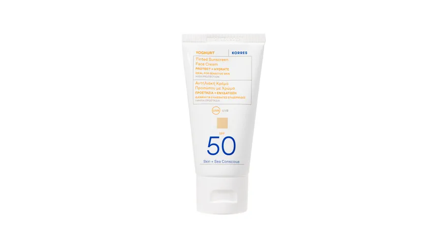 KORRES YOGHURT Getönte Sonnencreme für das Gesicht SPF50 50 ml
