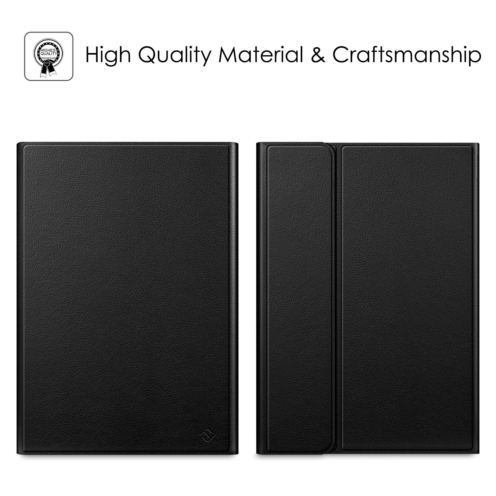 Fintie Tablet-Hülle Tastatur Hülle für Samsung Galaxy Tab S8 11 Zoll 2022 /S7 11 Zoll 2020, Keyboard Cover mit Magnetisch Abnehmbarer Deutscher Bluetooth Tastatur