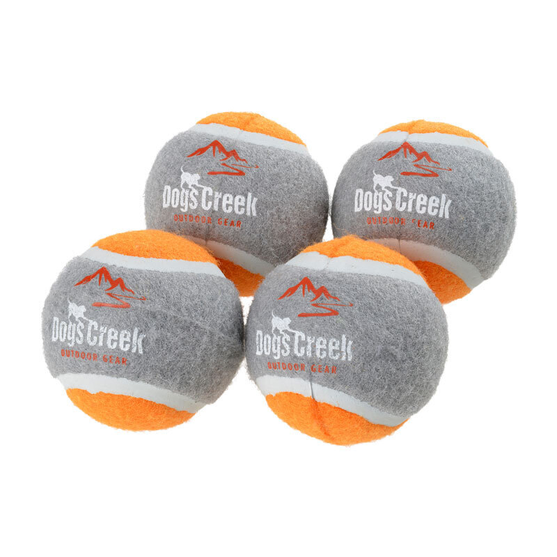 Dogs Creek Hundespielzeug Dogs Creek Tennisball 4er Set Ibex orange