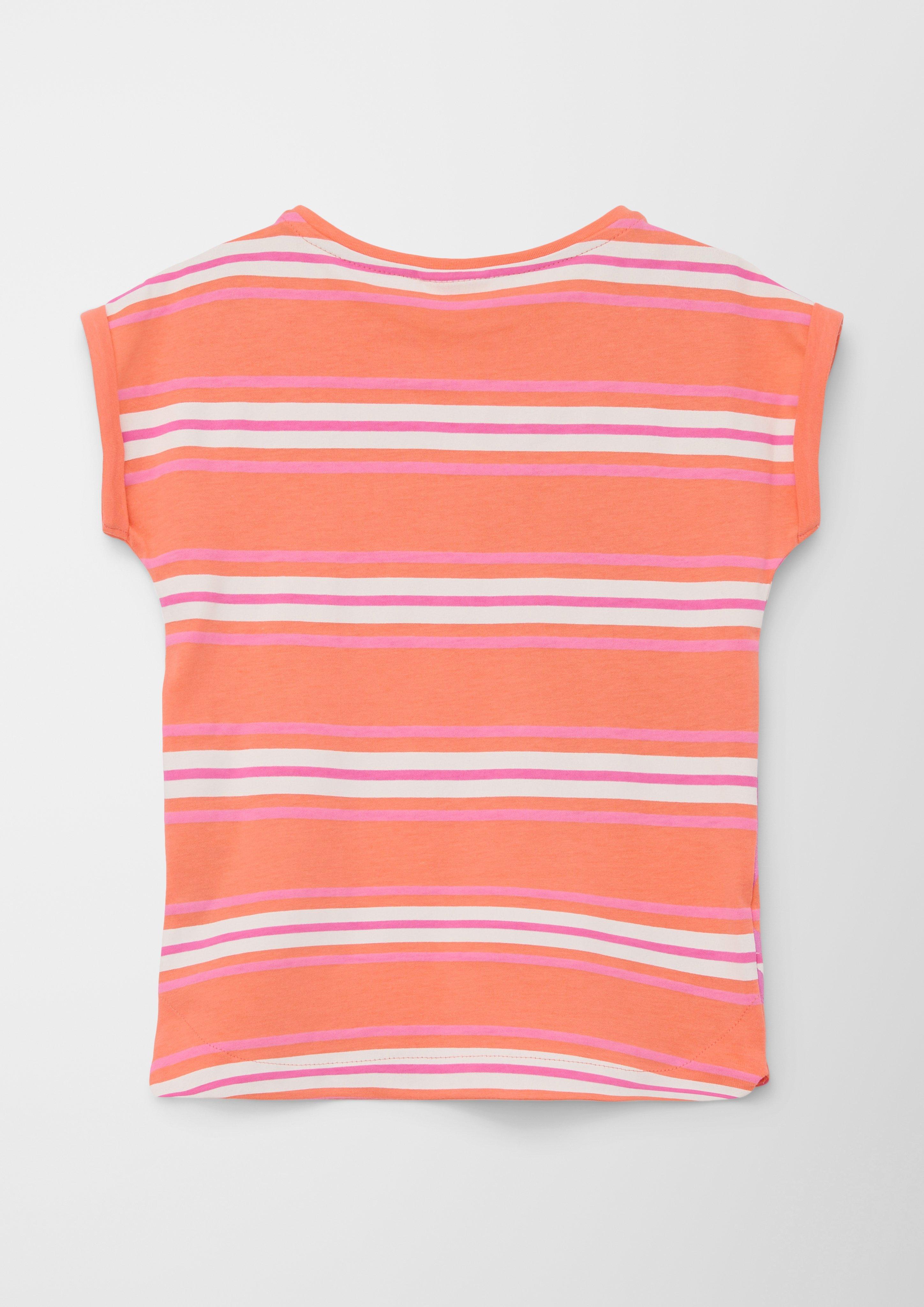 Streifenshirt mit Glitzer-Detail  2127419-20A6