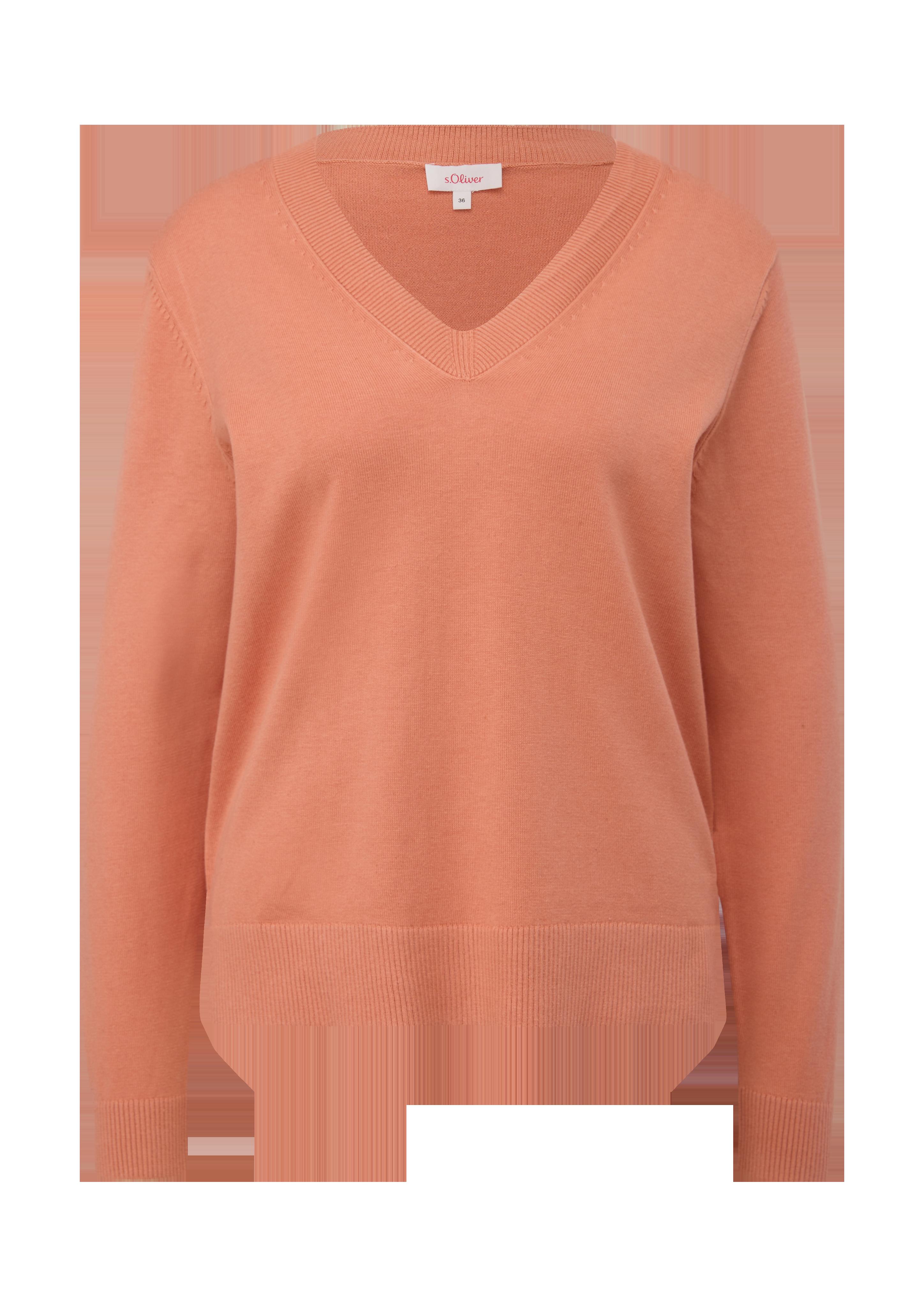 Strickpullover mit V-Ausschnitt  2129672-2711