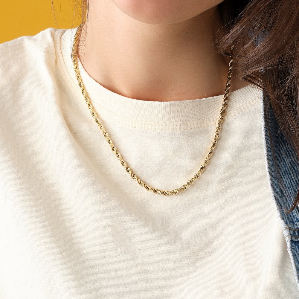 FAVS Chaînette Acier inoxydable collier