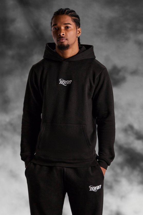 Man Slim-Fit Trainingsanzug mit Kapuze