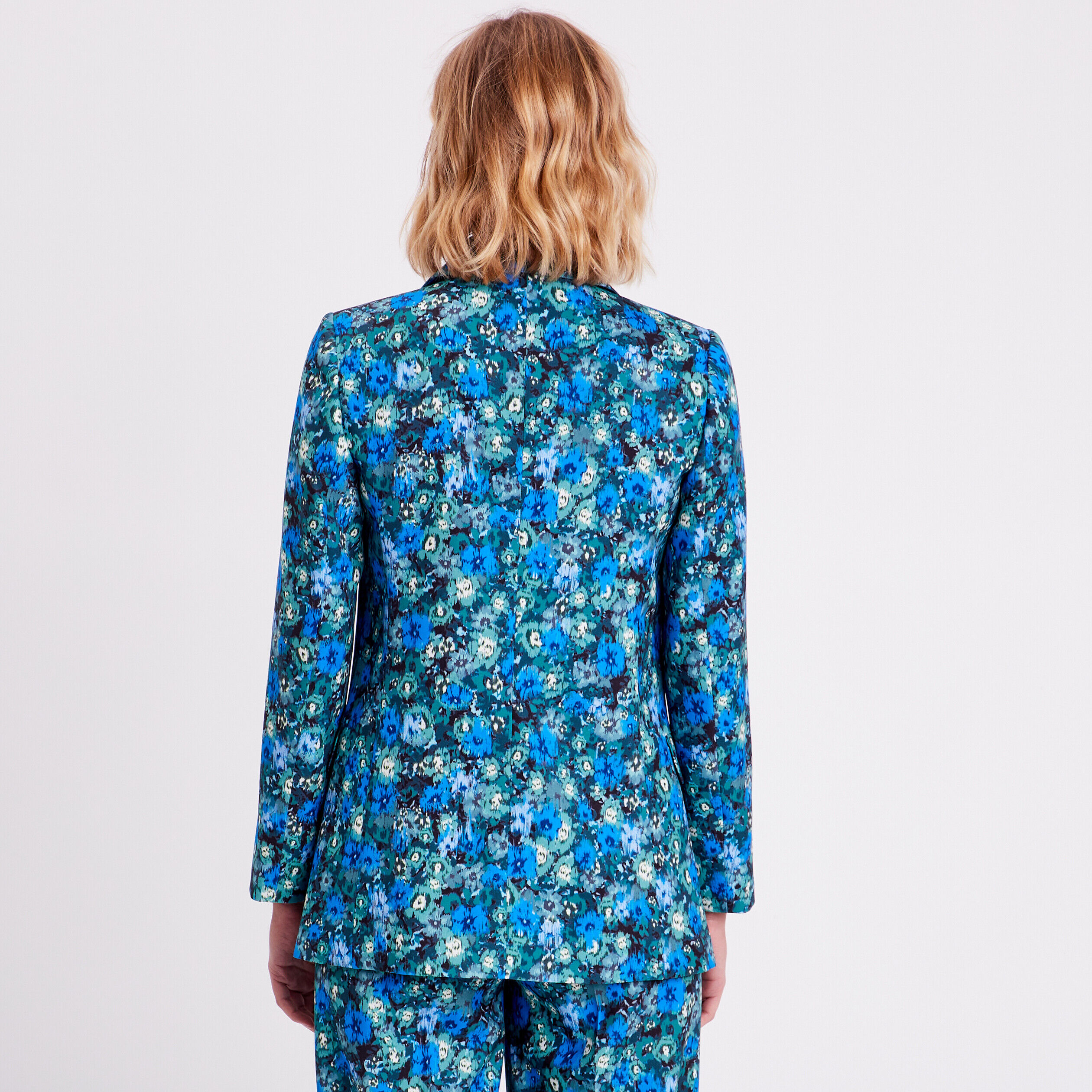 Veste blazer droite vert femme | Cache Cache