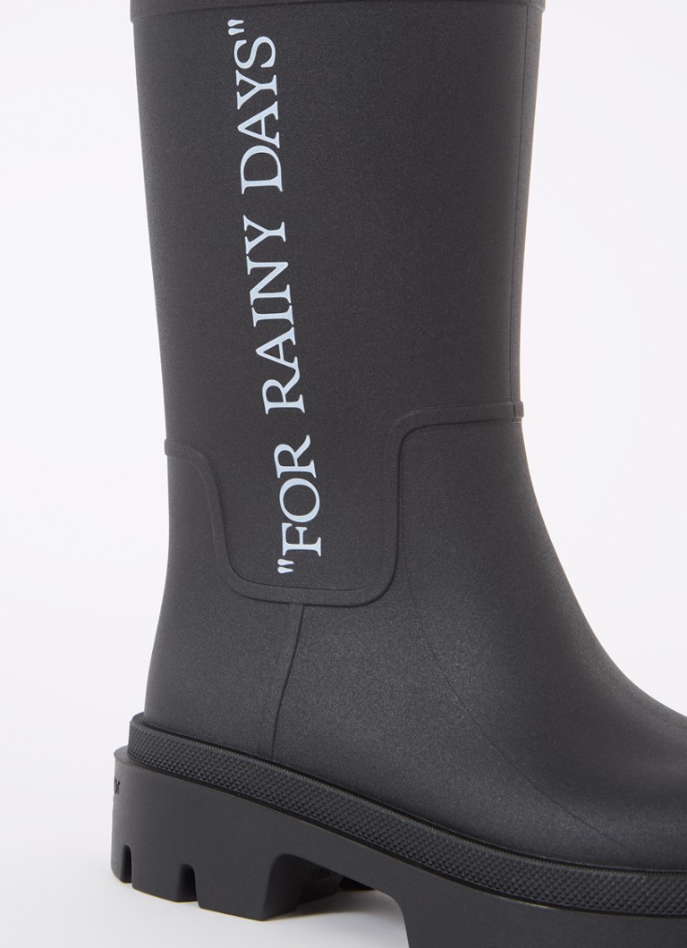 Stivali da pioggia Off-White Reboot con logo