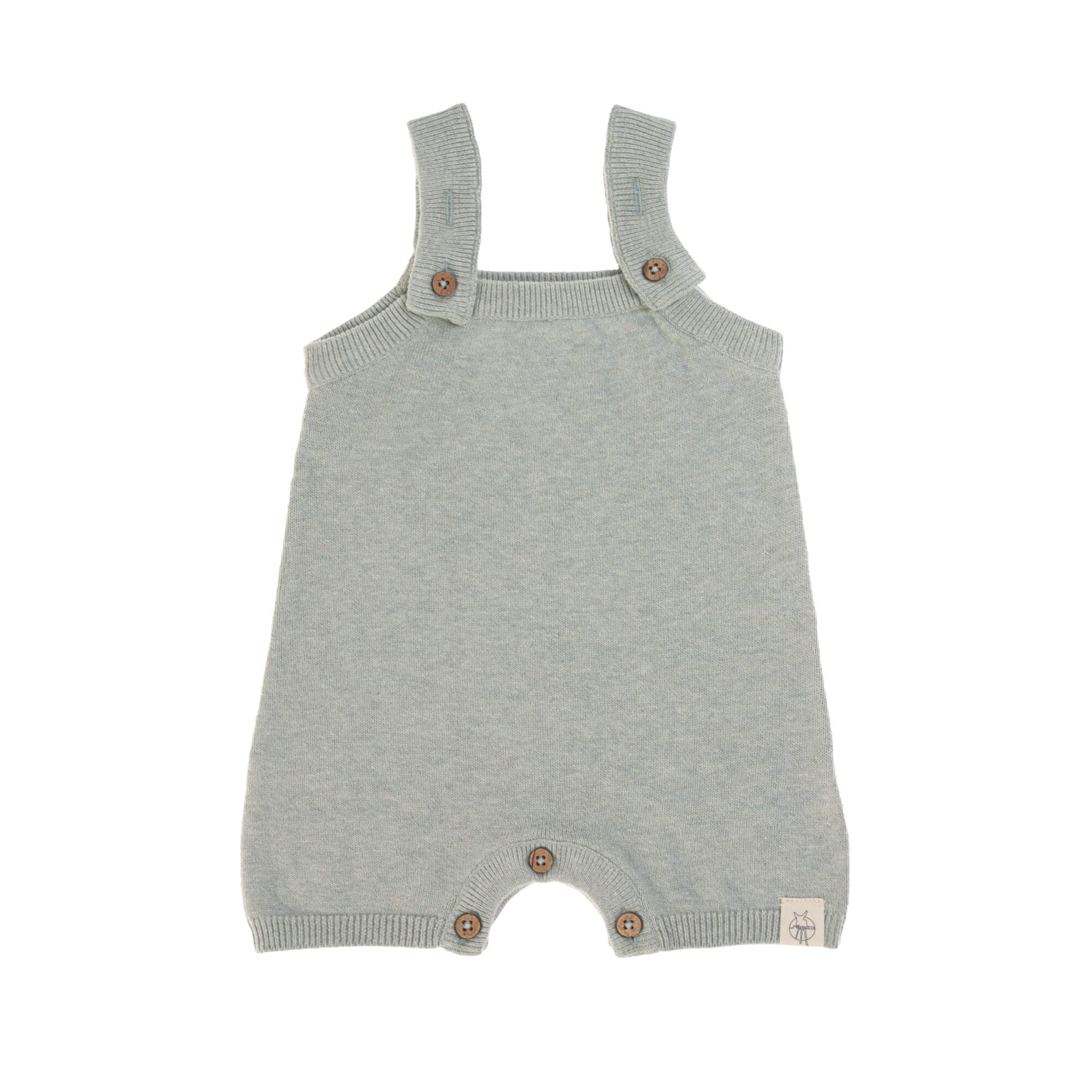 Baby Strampler - gestrickter Jumpsuit, Salbei