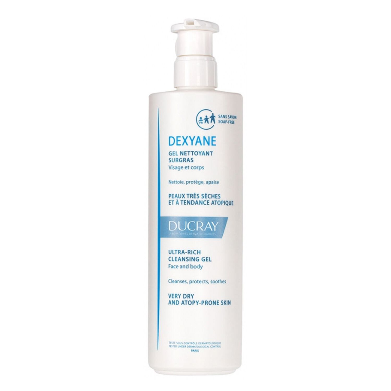Ducray Dexyane Gel Nettoyant Surgras Visage & Corps 400 ml