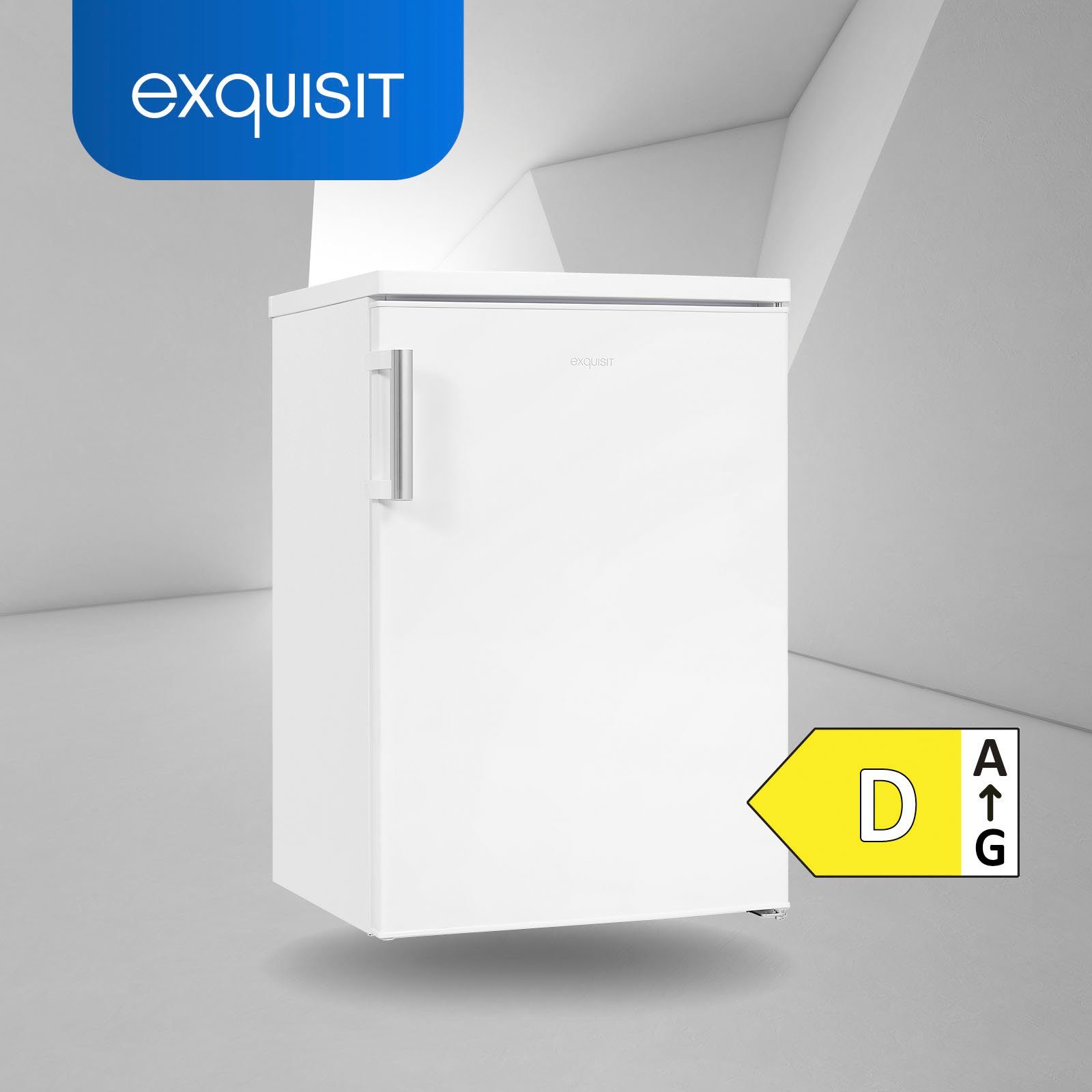 exquisit Kühlschrank KS16-V-H-010D weiss, 85,5 cm hoch, 56 cm breit