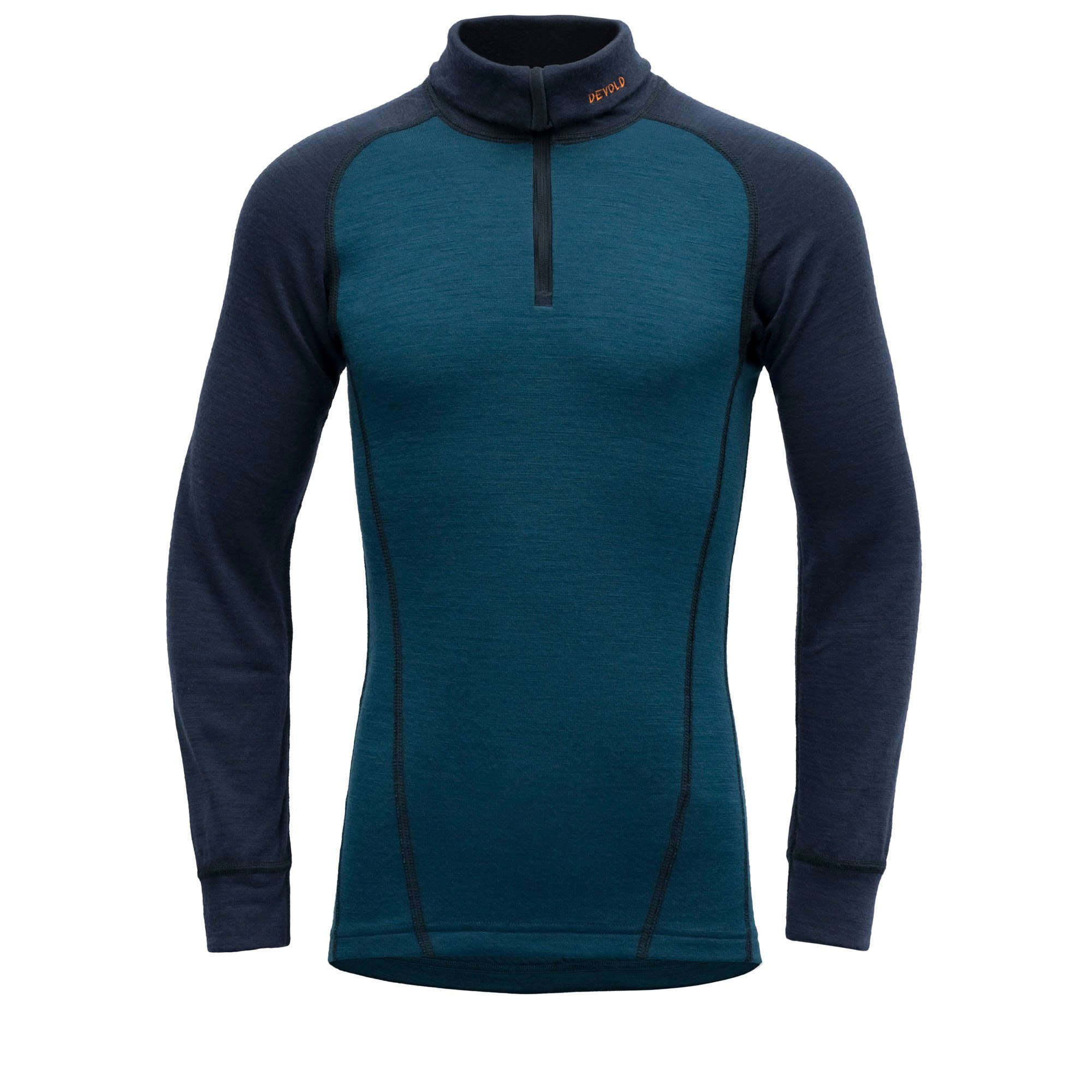 Devold Langarmbluse Devold Duo Active Merino Zip Neck Junior Kinder