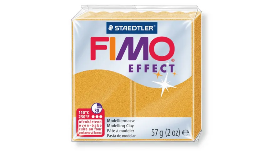 STAEDTLER FIMO - 8020-11 effect Ofenhärtende Modelliermasse Metallic gold 57 g