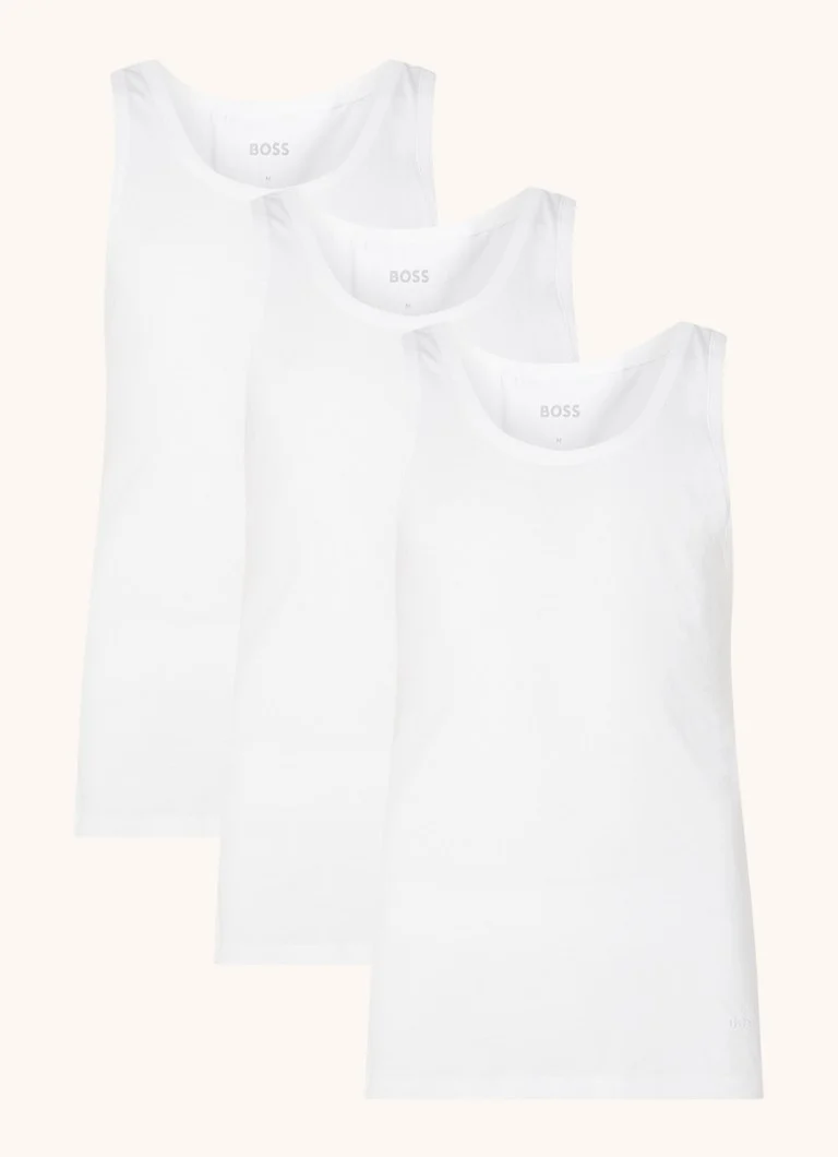 Lot de 3 débardeurs en coton HUGO BOSS