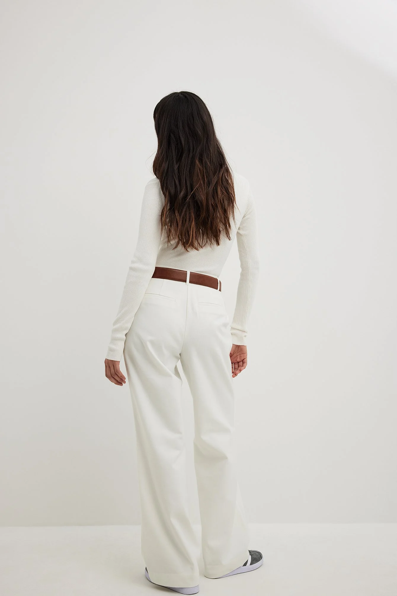 Anzughose mit mittlerer Taille