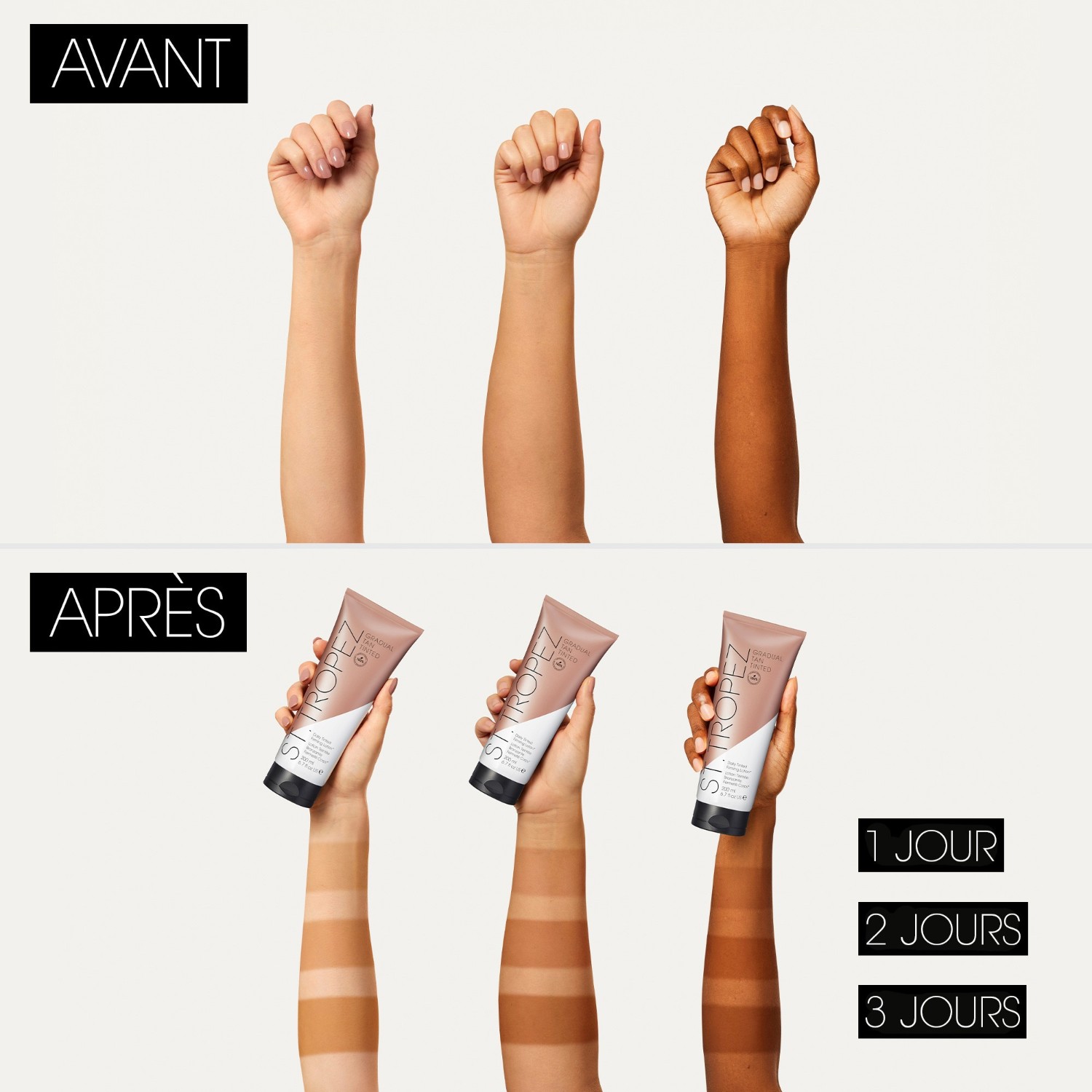 Loțiune de bronzare corporală cu efect de fermitate colorată St. Tropez Gradual Tan