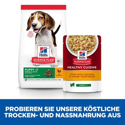 Hill’s Science Plan Puppy Medium & Large Healthy Cuisine mit Huhn