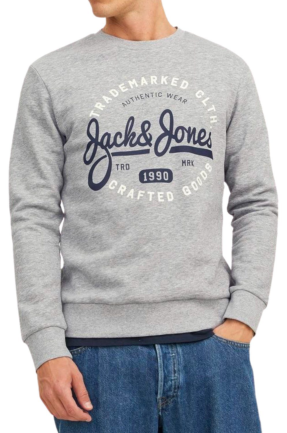 Jack & Jones Sweatshirt (2er-Pack) flauschiger Print Logo Pullover
